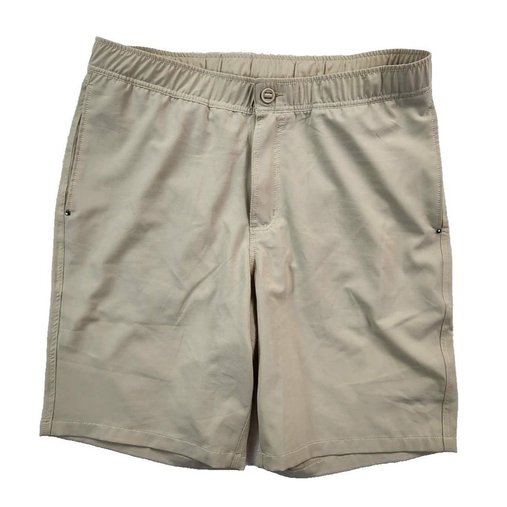 American Outback Hybrid Performance Shorts Tan Mens L 32 Hiking‎ Outdoor QD4771